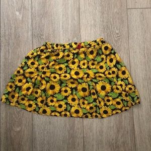 H & M sunflower skirt
